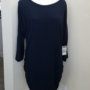 CHAUS NWT TUNIC COLD-SHOULDER TOP
